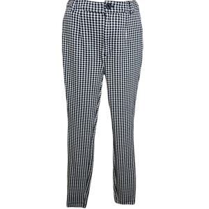 Maeve Anthropologie‎ Womens Gingham Plaid Pants Size 2 Nylon Stretch Preppy